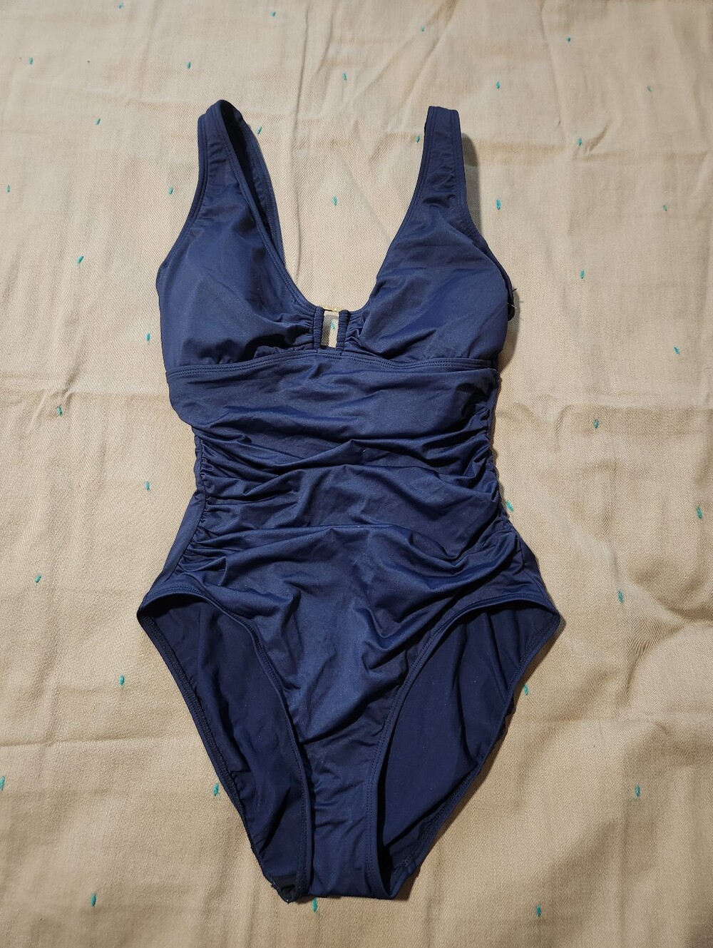 Ralph Lauren Ring Navy One-Piece Swimsuit
